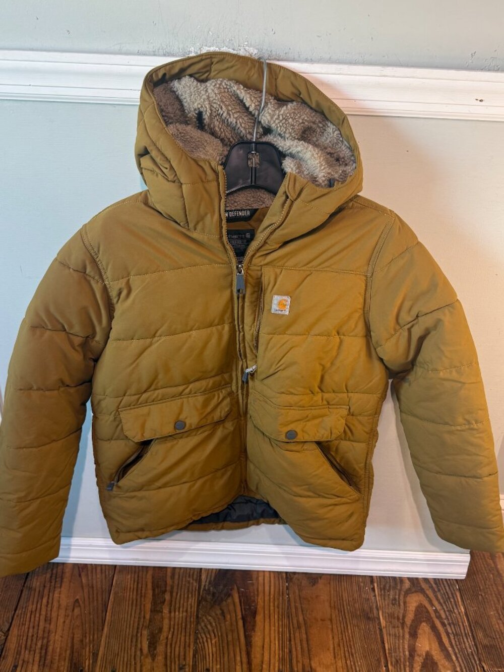 Carhartt Montana Jacket Insulated Rain Defender Women Medium (8-10) Sherpa Lined
